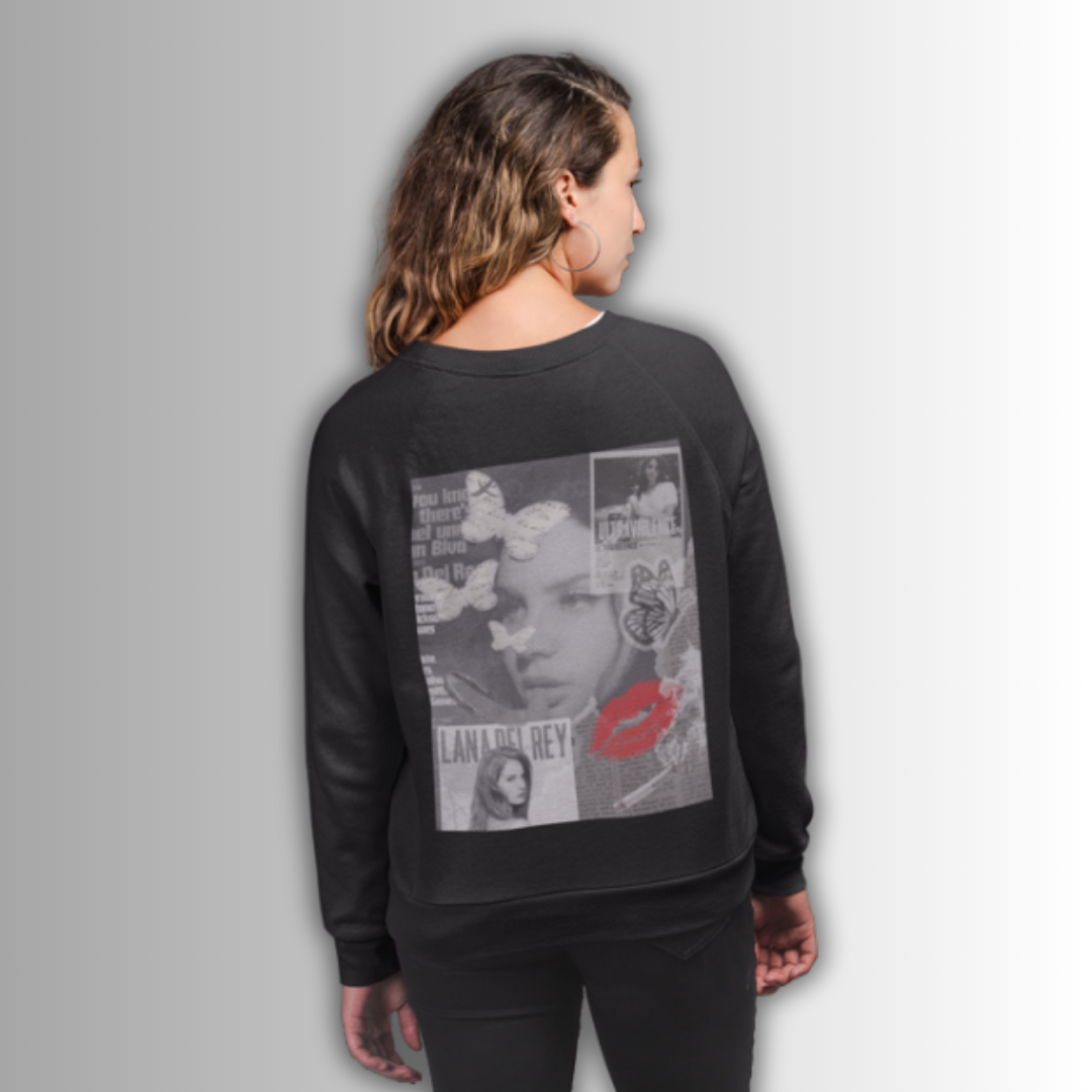 π€ Sweater Retro Collage β Butterfly Mood