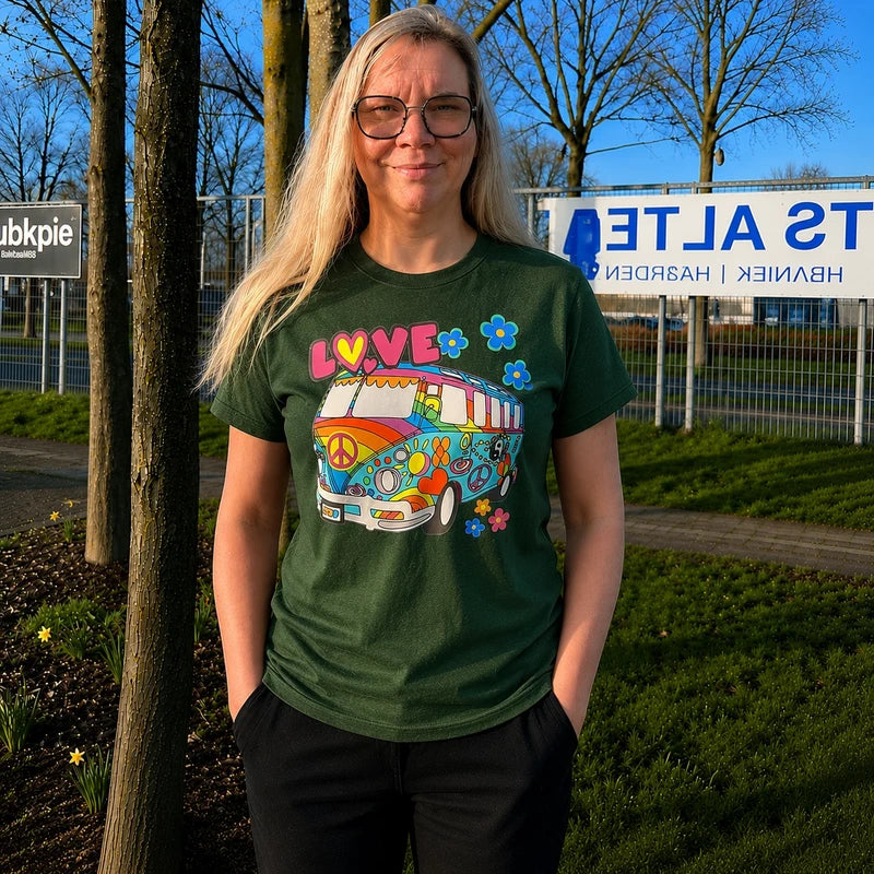 K&S Design Hippie Bus T-shirt maat M