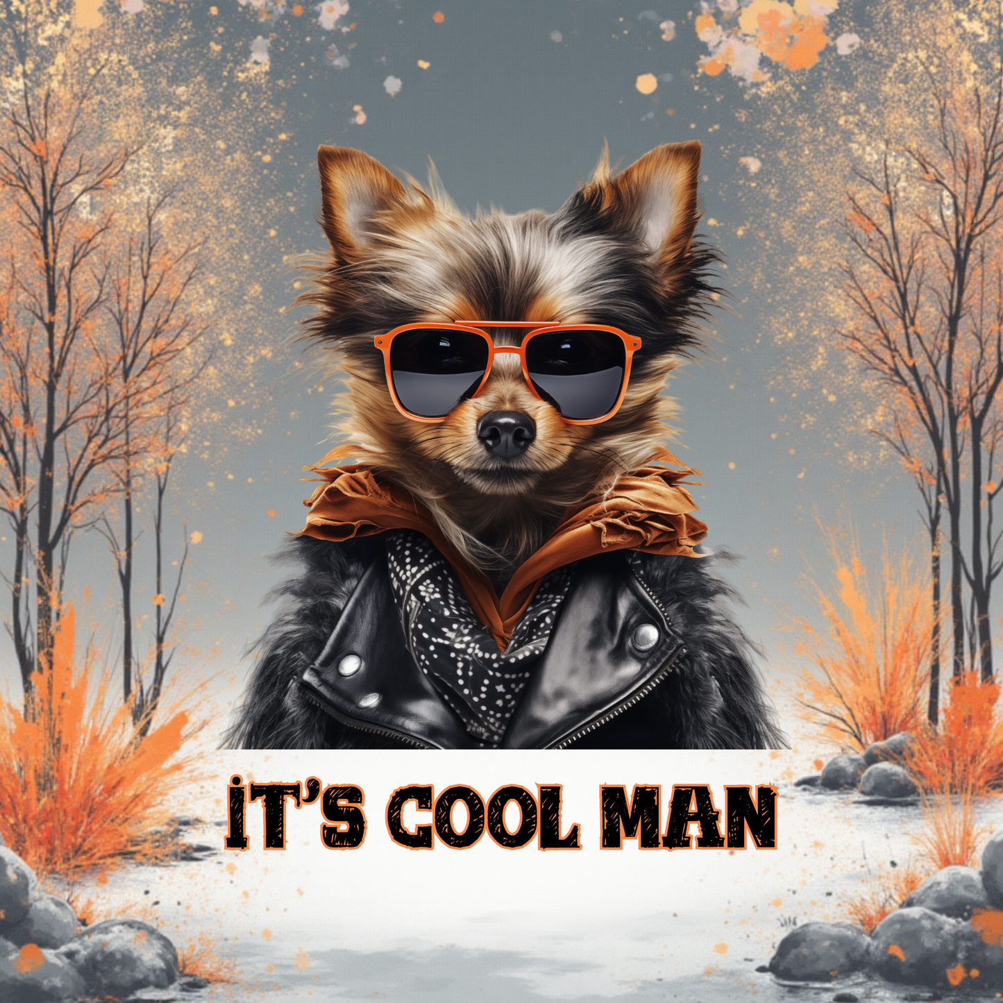 Tegeltje 15x15 cm Kadookuz Design (Cool man)