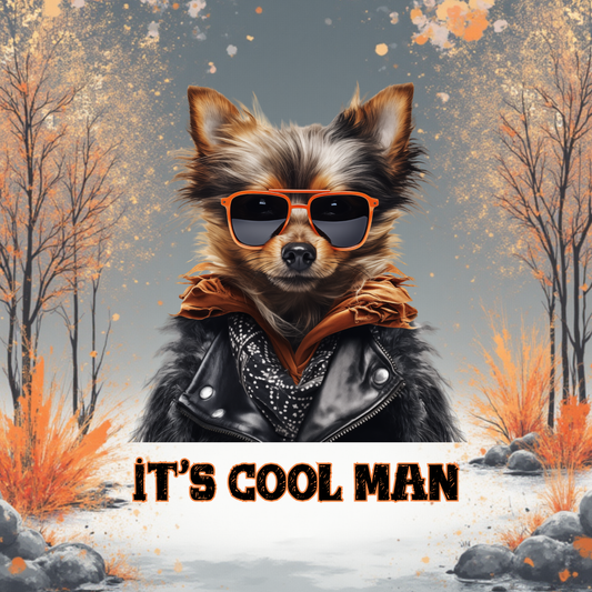 Tegeltje 15x15 cm Kadookuz Design (Cool man)