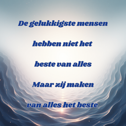 Tegeltje 15x15 cm Kadookuz Design (Gelukkigste mensen)