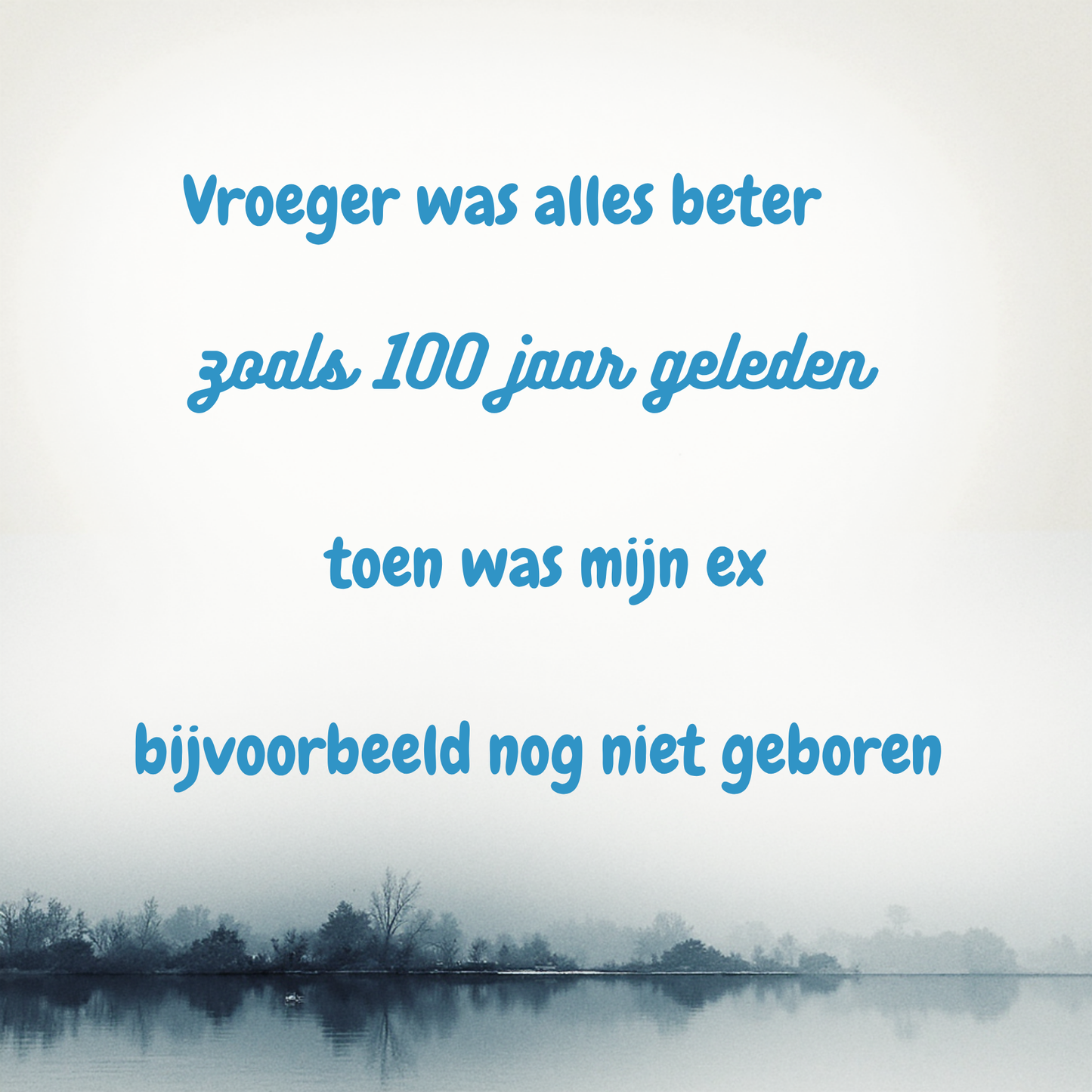 Tegeltje 15x15 cm Kadookuz Design (Vroeger was alles beter)