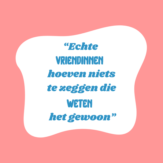 Tegeltje 15x15 cm Kadookuz Design (Echte vriendinnen)