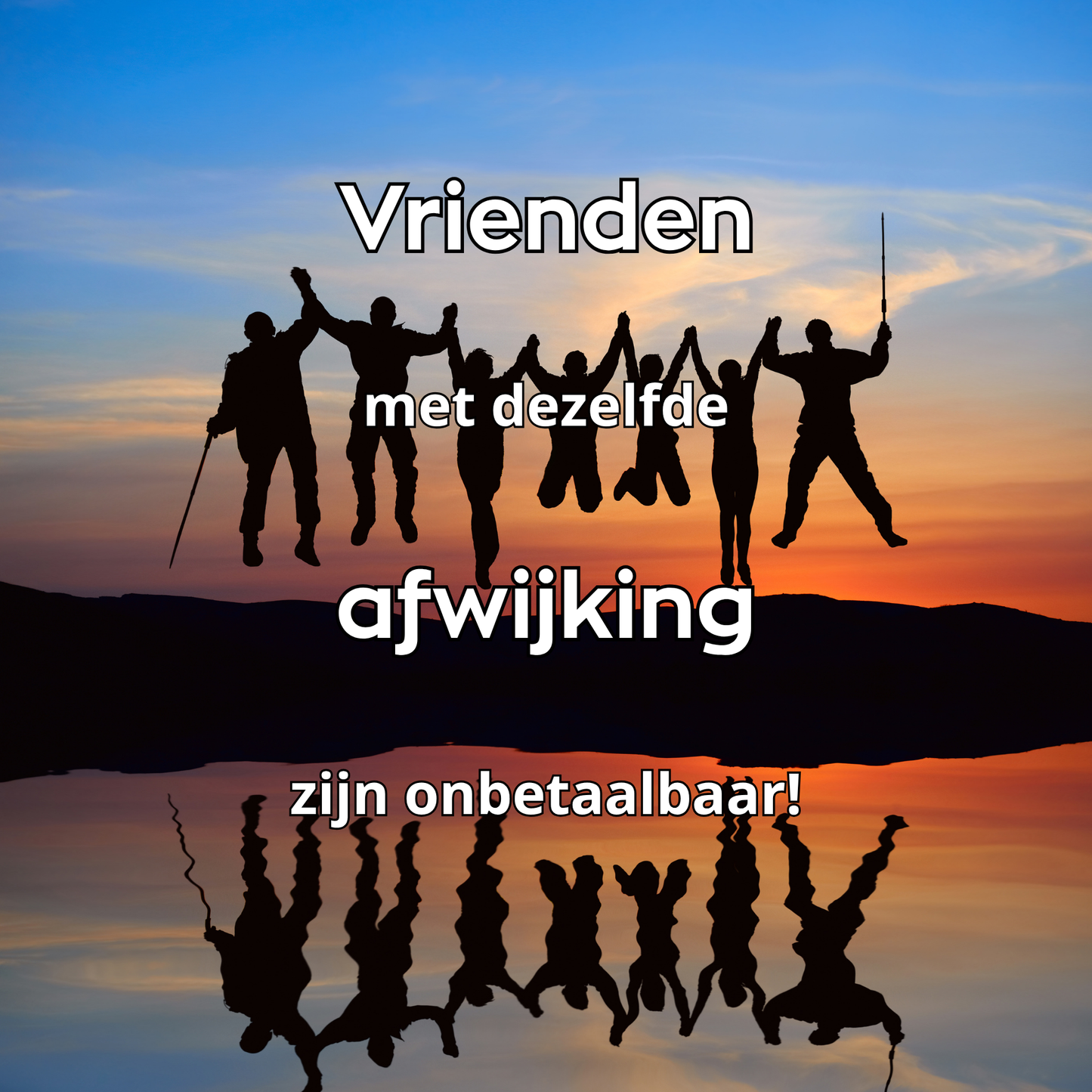 Tegeltje 15x15 cm Kadookuz Design (Afwijking vrienden)