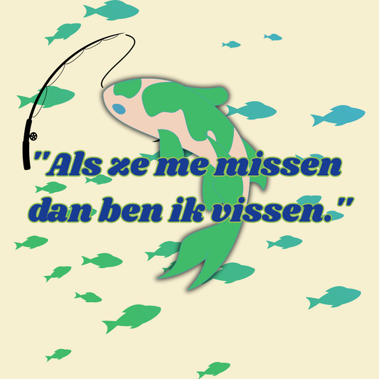 Tegeltje 15x15 cm Kadookuz Design (Als ze me missen)
