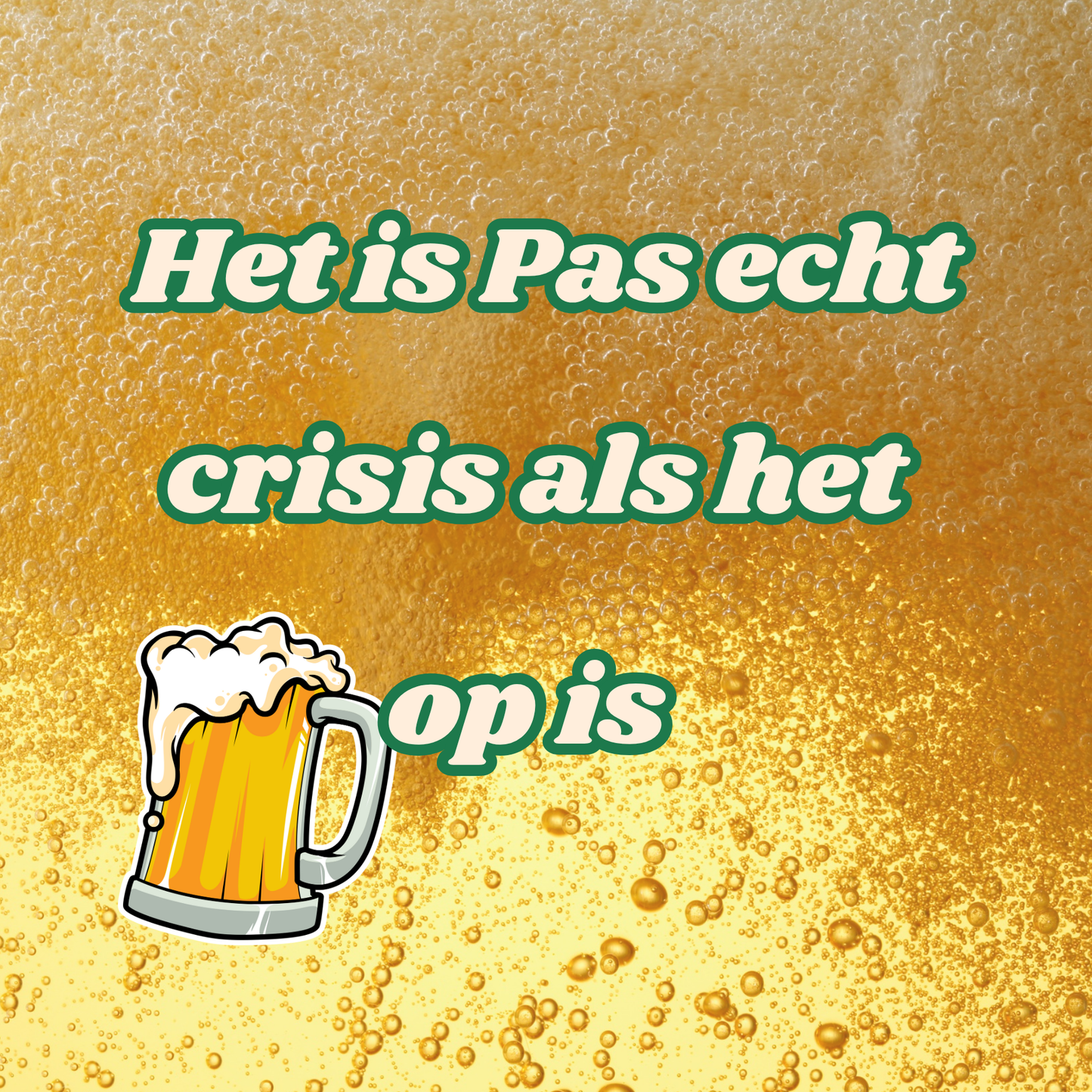 Tegeltje 15x15 cm Kadookuz Design (Bier)