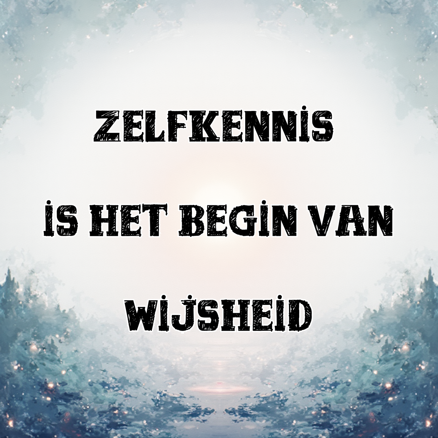 Tegeltje 15x15 cm Kadookuz Design (Zelfkennis)