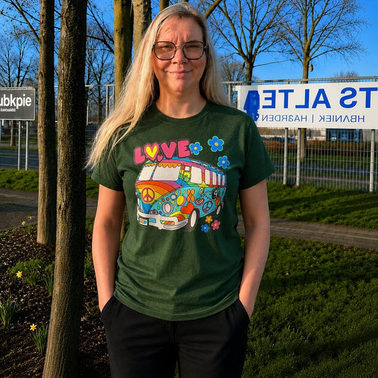 K&S Design Hippie Bus T-shirt maat M