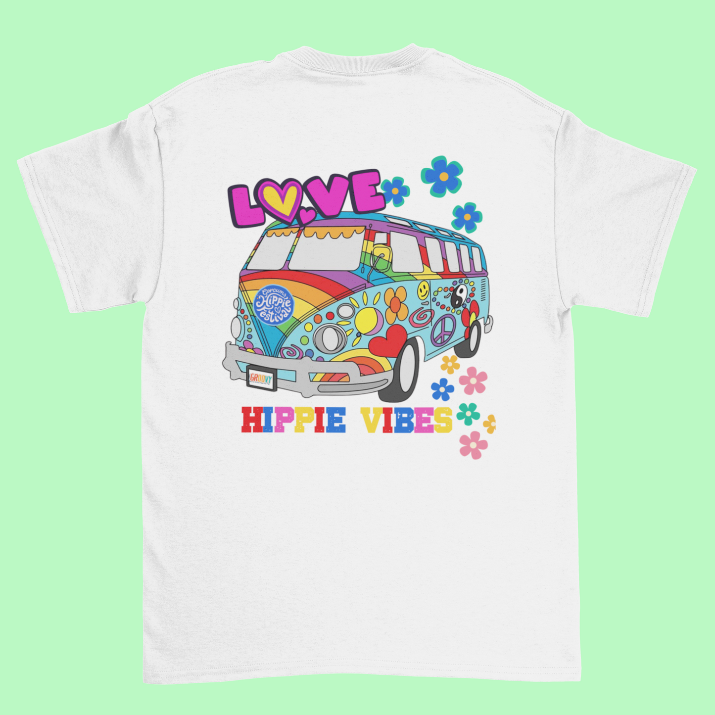 T-shirt "Hippie Vibes – Love Bus"