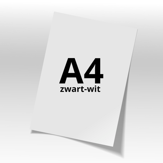 Print- A4- zwart wit ENKELZIJDIG