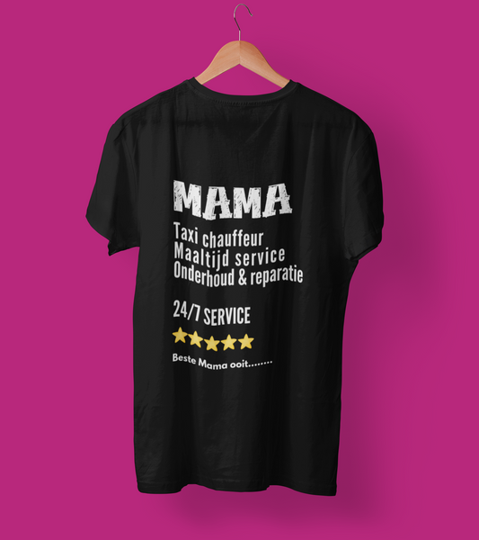 T-shirt “Mama – 24/7 Service” | Beste Mama Ooit | Grappig Moederdag Shirt