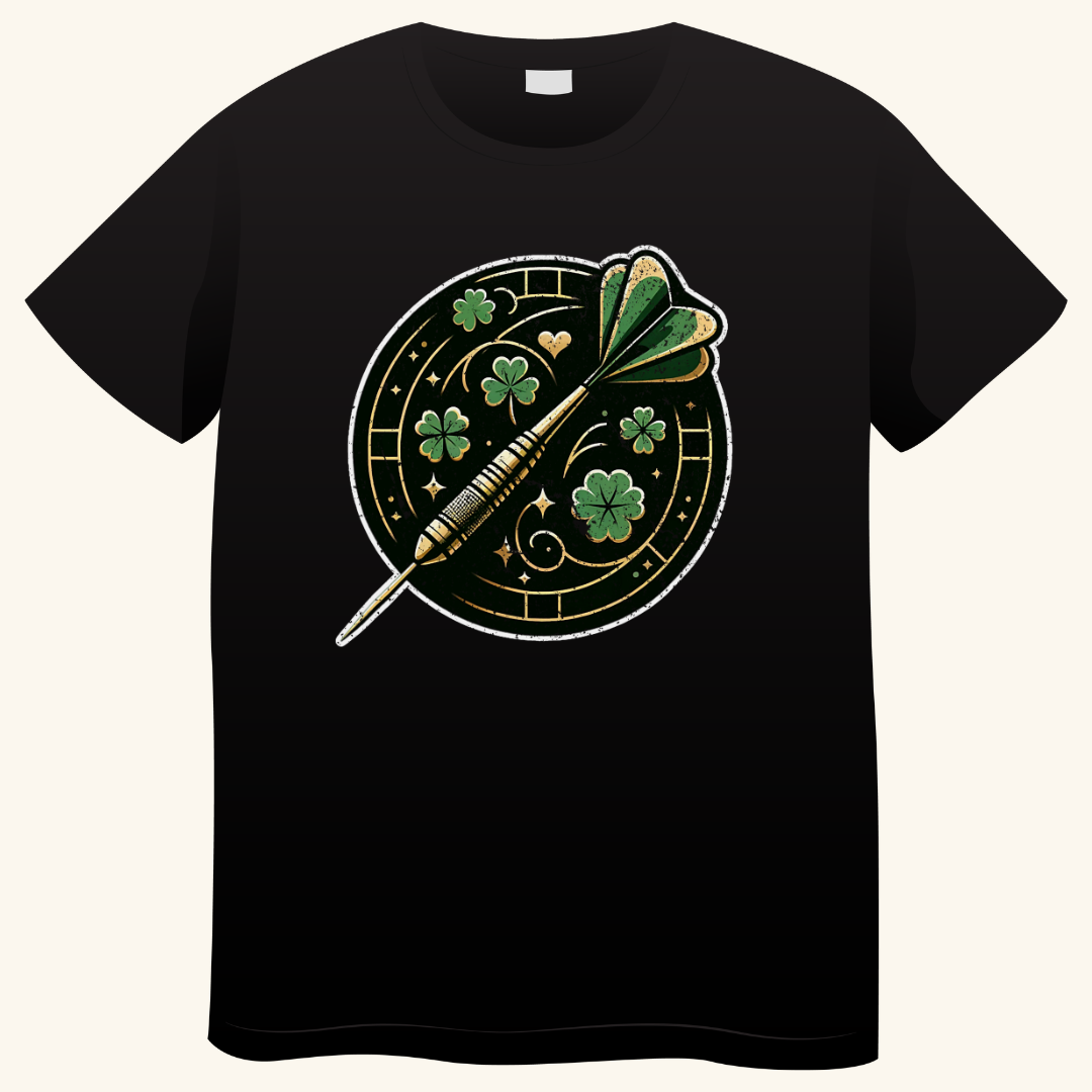 Lucky Dart – Klavertje Vier Darts T-shirt