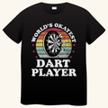 World's Okayest Dart Player – Retro Darts T-shirt
