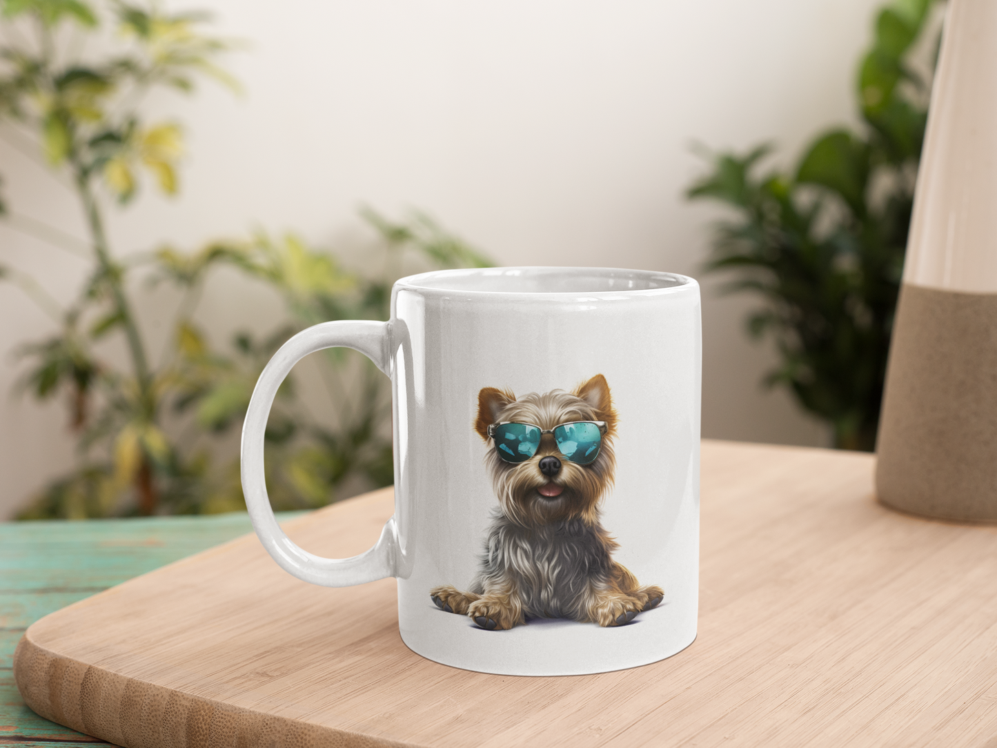 Puppy met zonnebril