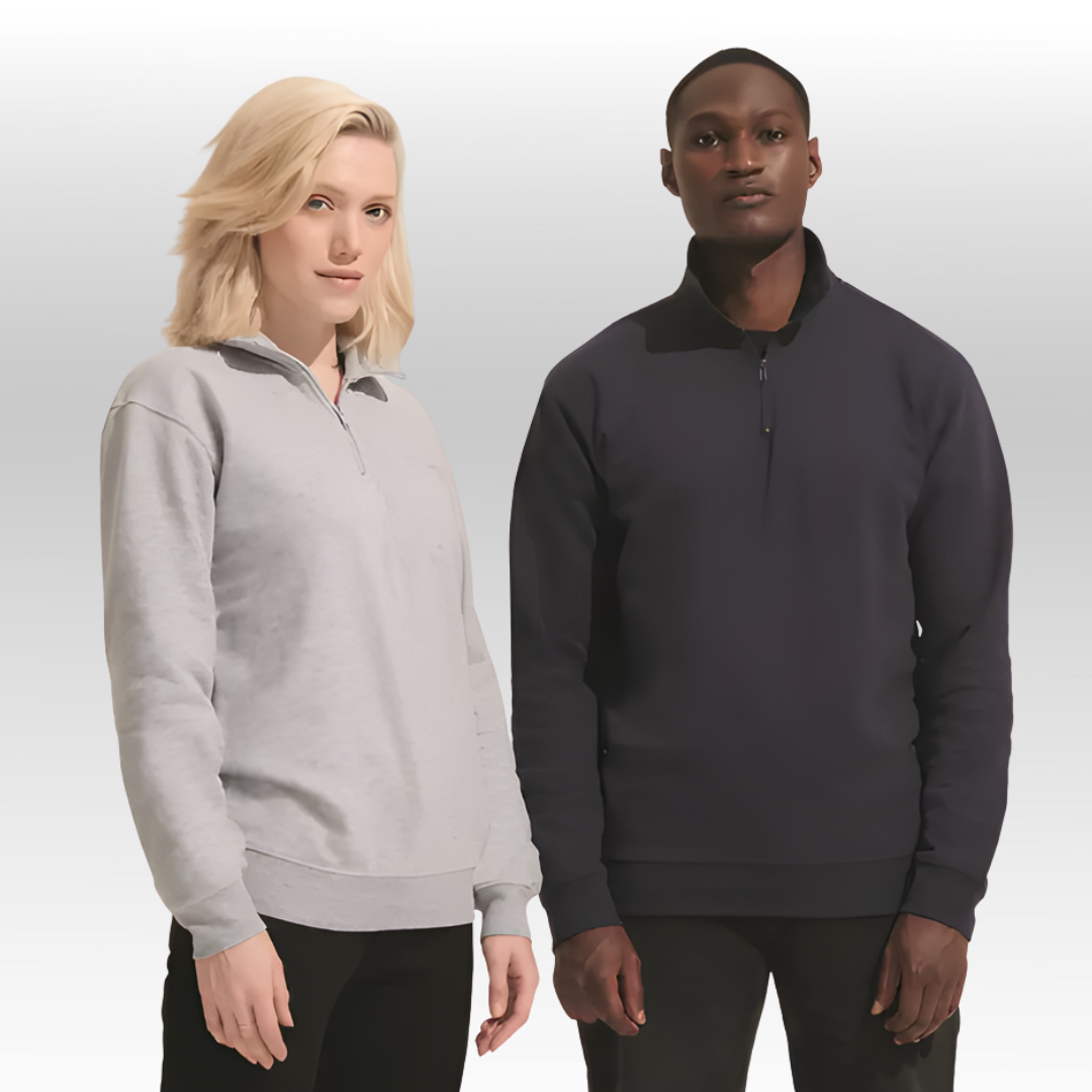 Sweater met zip-neck