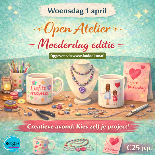 Woensdag 1 april – Open Atelier Moederdag editie