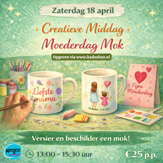 Zaterdag 18 april – Creatieve Middag: Moederdag Mok