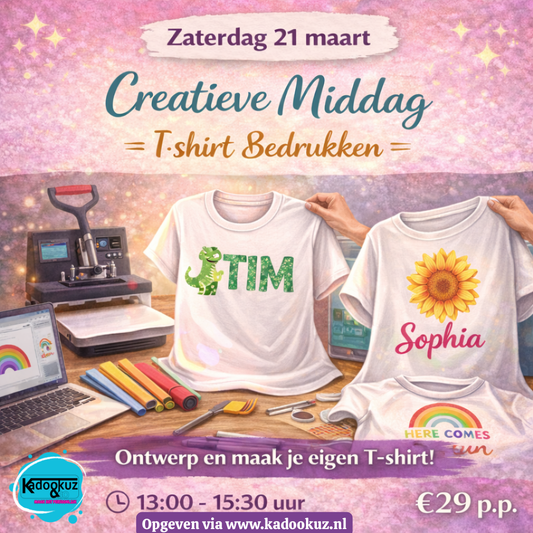 Zaterdag 21 maart – Creatieve Middag: T-shirt Bedrukken
