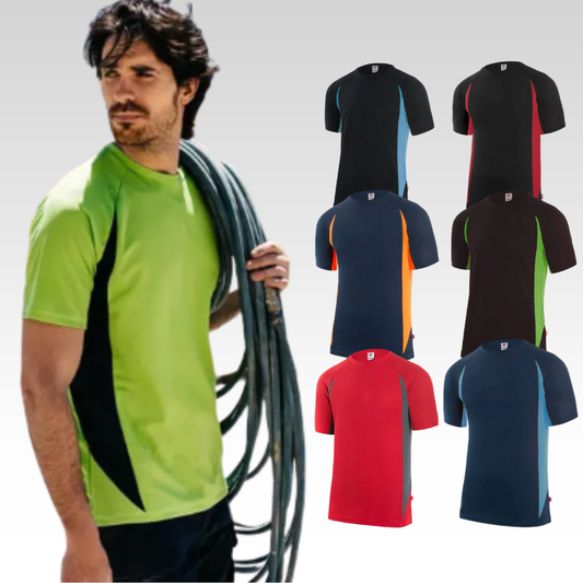Two Tone Technical shirt met eigen opdruk